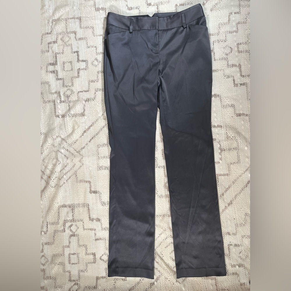 Express Silky Light Charcoal Dress Pants